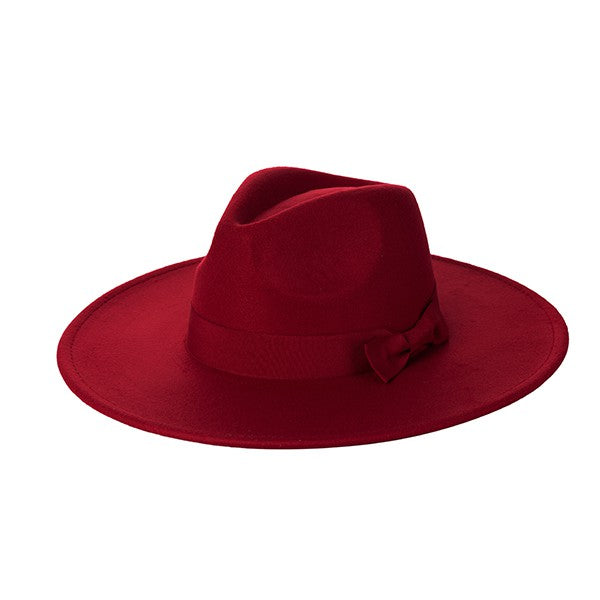 WIDE BRIM RIBBON FEDROA HAT