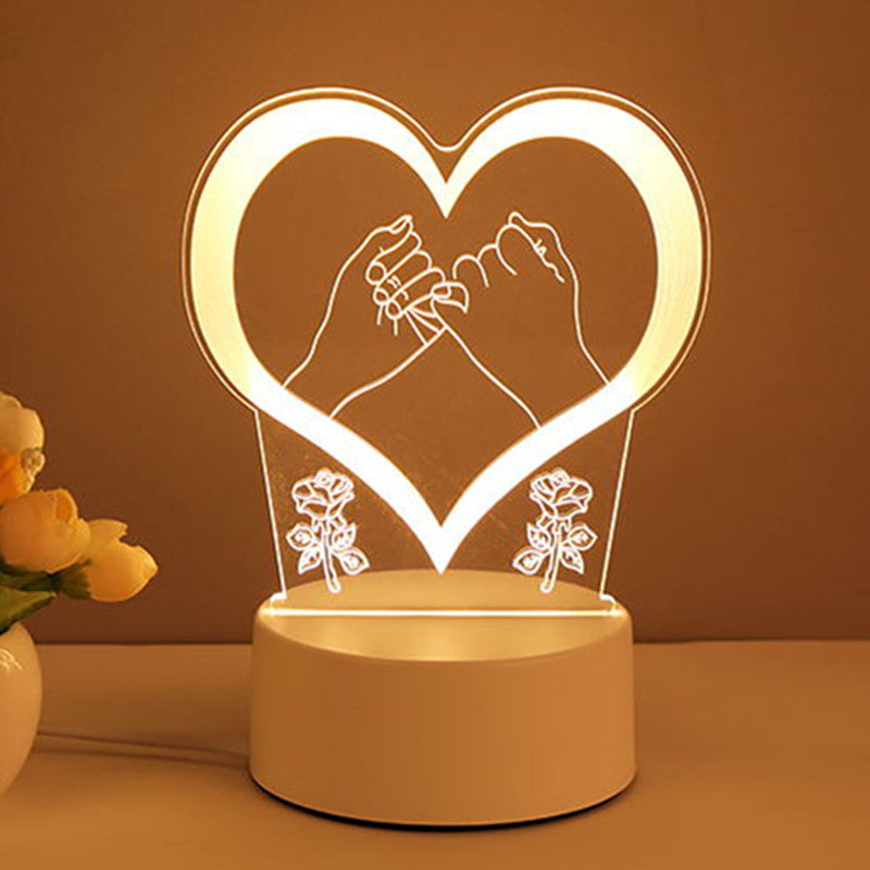 3D Acrylic Lamp Neon USB LED Night Lights