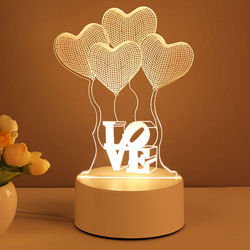 3D Acrylic Lamp Neon USB LED Night Lights