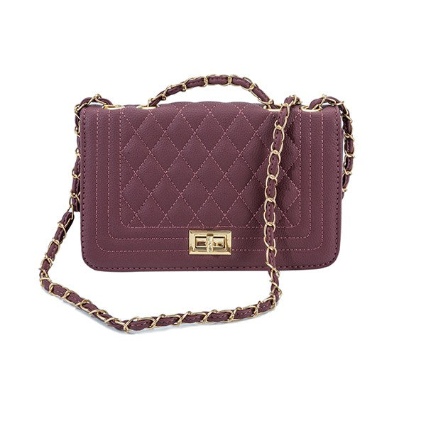 PU LEATHER QUILTED FASHION BAG